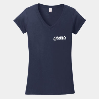 Marlo Inc. - Softstyle ® Ladies Fit V Neck T Shirt Thumbnail