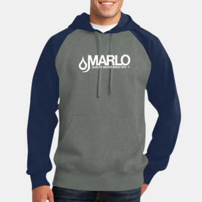 Marlo Inc. - Raglan Colorblock Pullover Hooded Sweatshirt Thumbnail