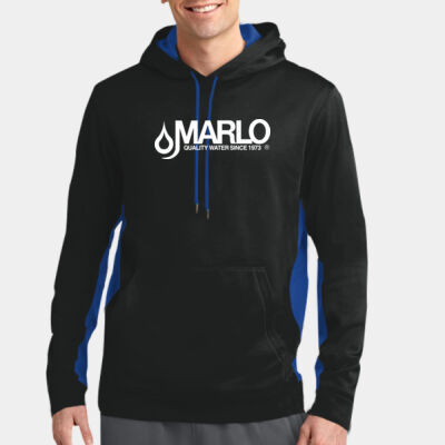 Marlo Inc. - Sport Wick ® Fleece Colorblock Hooded Pullover Thumbnail