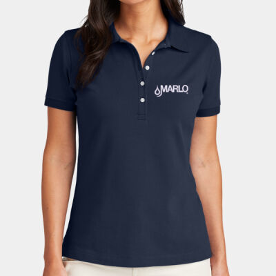 Marlo Inc. - Women's Pima Cotton Pique Polo Thumbnail
